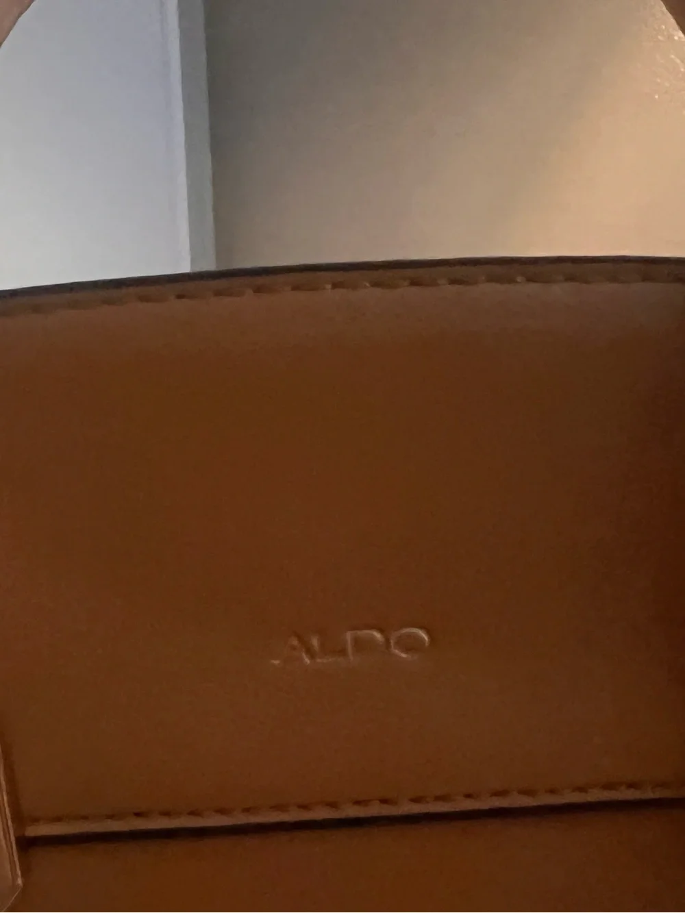 Aldo Brown Satchel with Silver Padlock Accent